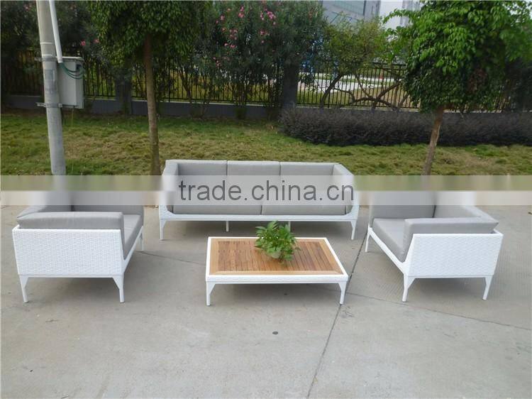 Latest Aluminum Frame Sofa Set PE Wicker Garden Furniture