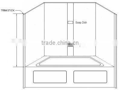 Newstar Beige Granite Tub Surround