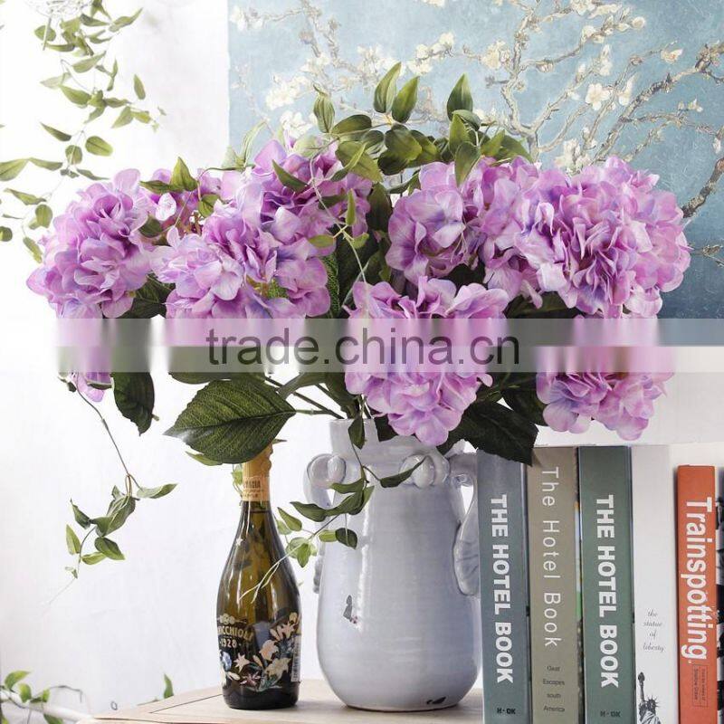 Wholesale artificial silk Hydrangea wedding decoration flowers
