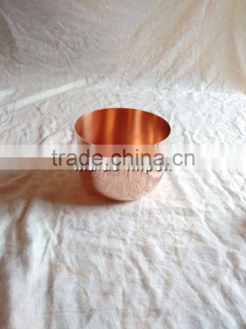 New design hammered brass candle jar with lid