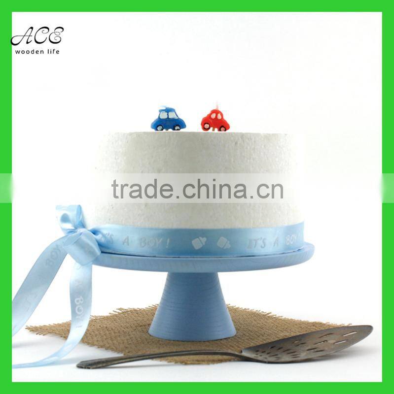 High quality painted FDA grade wooden cake stand