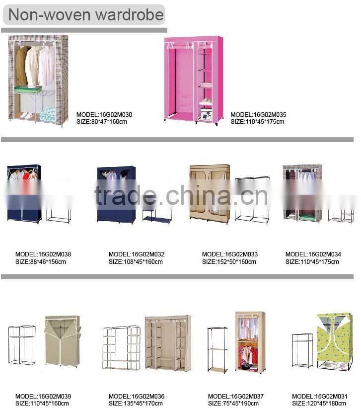 Store More Beautiful Pink Fabric Livingroom Wardrobe Closet