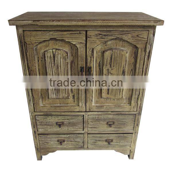 Wooden Living Room Cabinet Vintage Storage Cabinet Wholesale Minhou Wooden Furniture