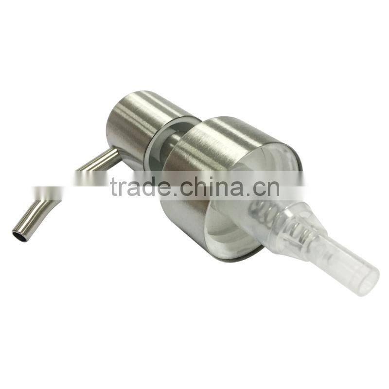 High quality brushed stainless steel lotion pump