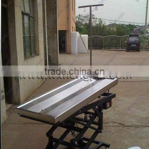 Professinal sanitary stainless steel pet operation table