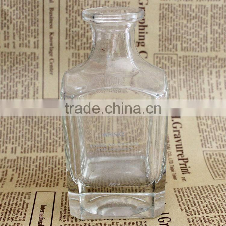 500ml empty square wine liquor glass bottles wholesale