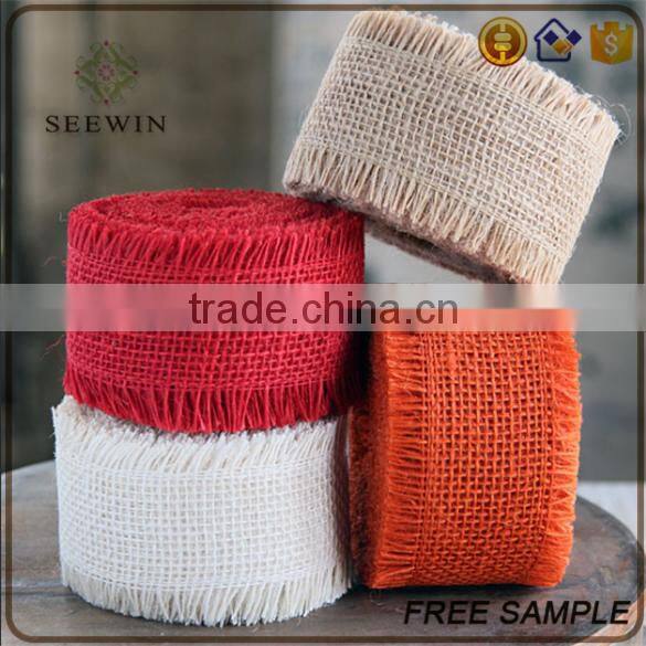 new design natural jute burlap ribbon