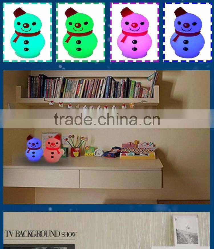 christmas gift battery powered led color changing table lamp