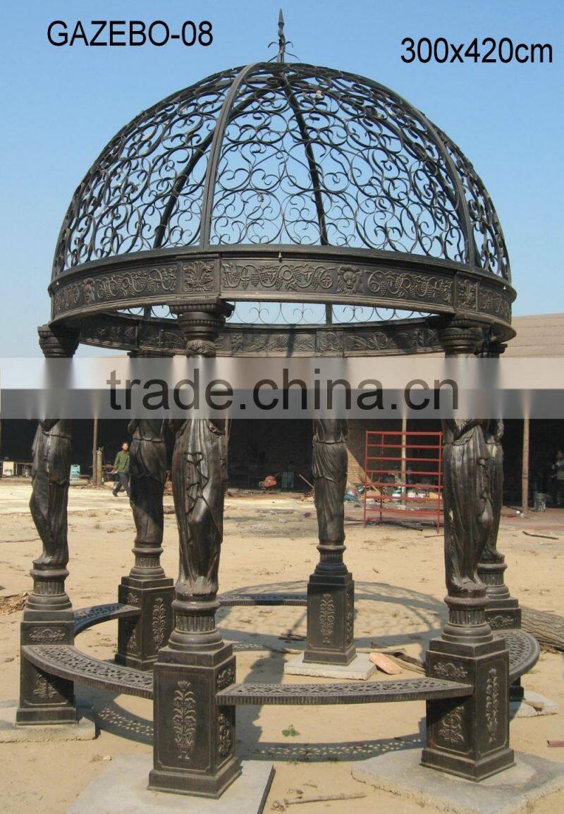 hengsheng Outdoor Garden Cast Iron Gazebos For Sale
