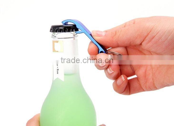New Stainless Steel Bottle Opener Beer Bar Tool colorful keychain