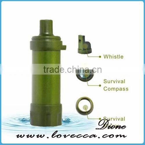 6000ML outdoor survival emergency water filter straw , portable water straw