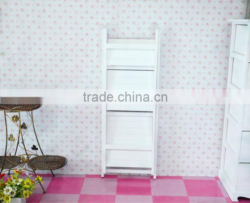 Multi-functional wooden ladder,bookshelf ladder