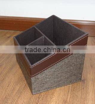 PVC+Non Woven Desk Stationery Organizer For Office/Home/Hotel