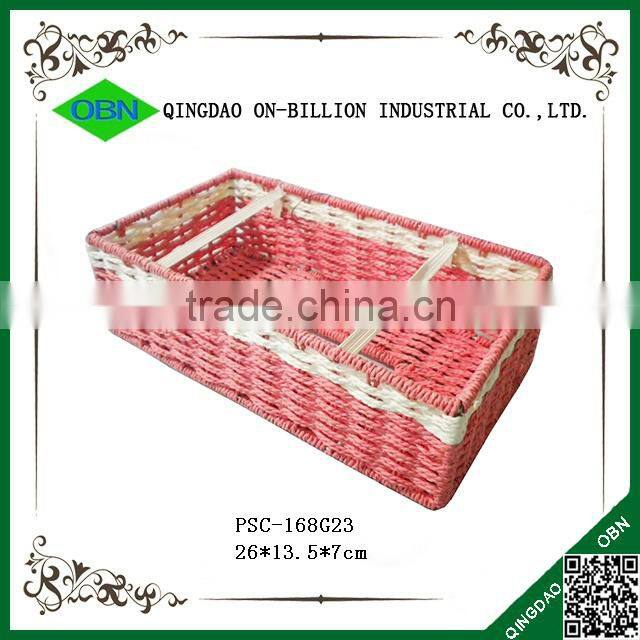 Pink decorative household paper towel basket holders