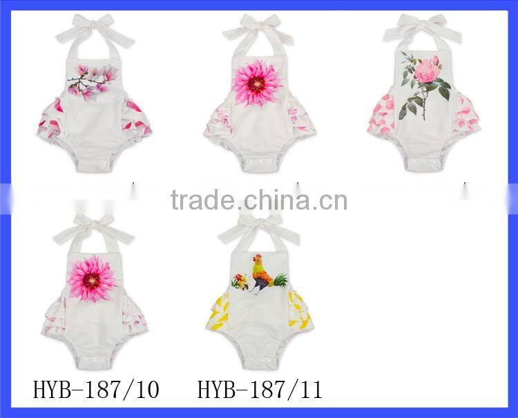 Infant And Toddler Boutique Plain Blank Baby Rompers OEM Pattern Service Summer Onesie Baby