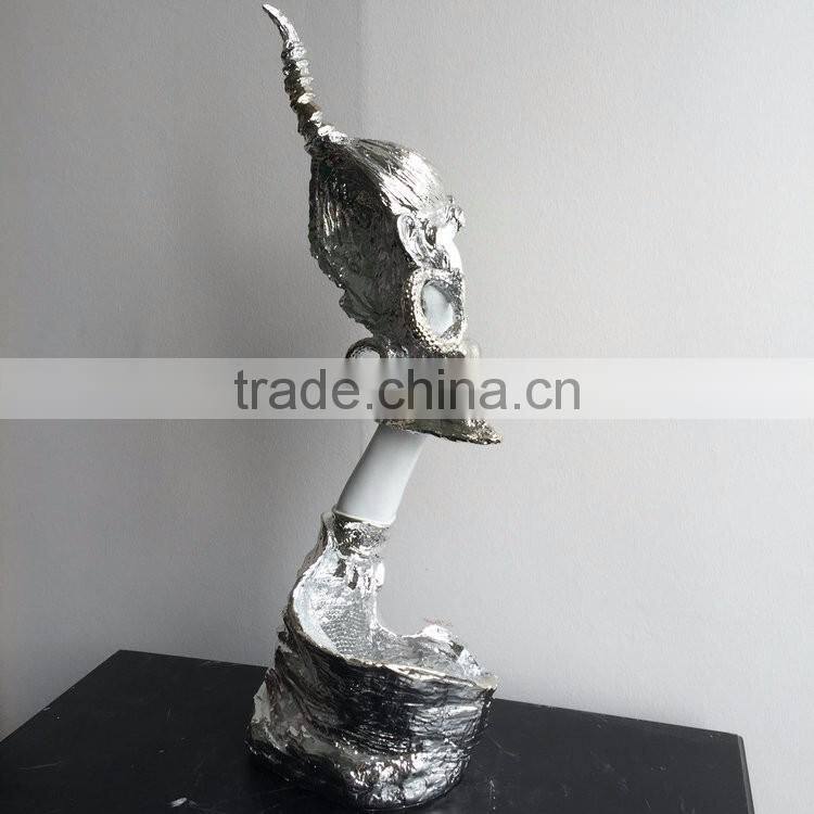 Resin art head statue