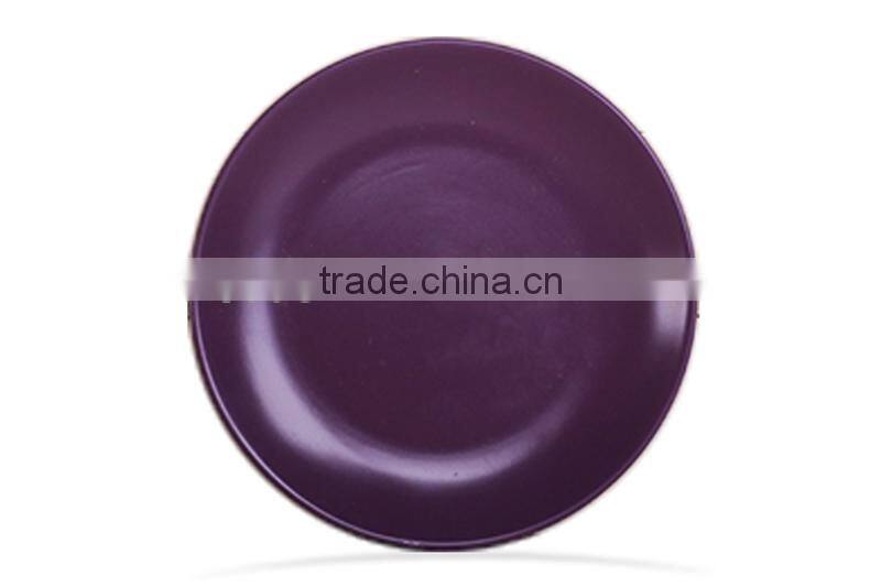 purple color glaze ceramic cereal bowl