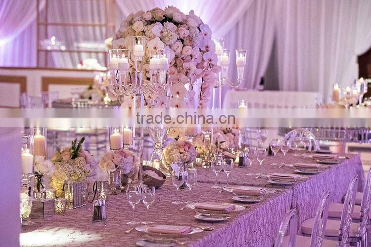 Jingyage wedding crystal table flower candelabra centerpiece