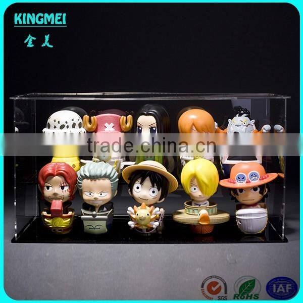 Size custom design acrylic model case transparent clear display scale model box for model product display