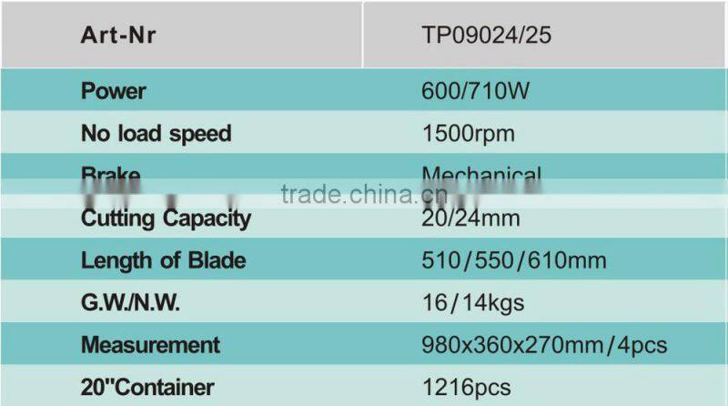 TP0924 Garden tool green Hedge Trimmers with long blade