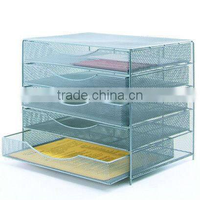 2 tier office metal mesh desk office letter tray