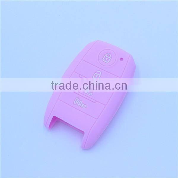 Silicone car key jacket for hyundaikia 4 buttons, silicone car key covers