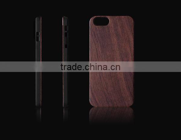 wooden case for smartphone wooden+PC case for iphone 6 PC+Wood shell