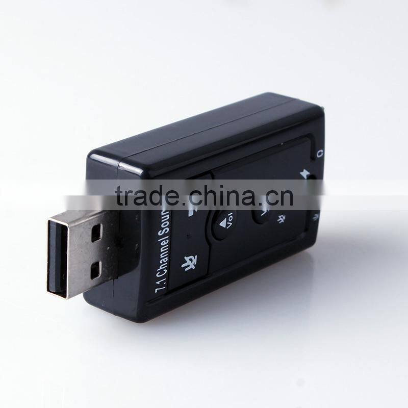 Usb virtual 7.1ch sound card ,h0tnw sound card usb for sale