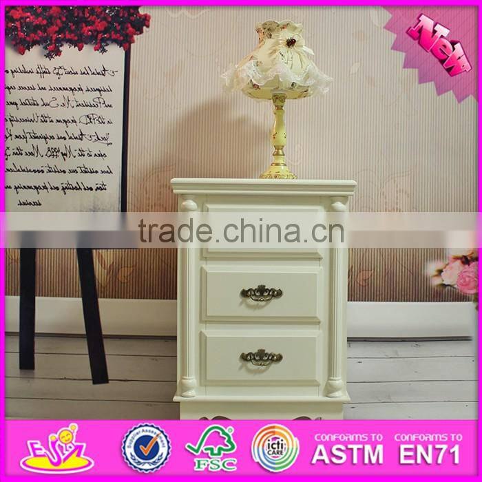 2016 wholesale high quality solid wooden bedside cabinets W08H066