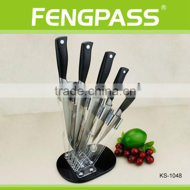 safty design stainless steel kitchen knife set(609-33-70)
