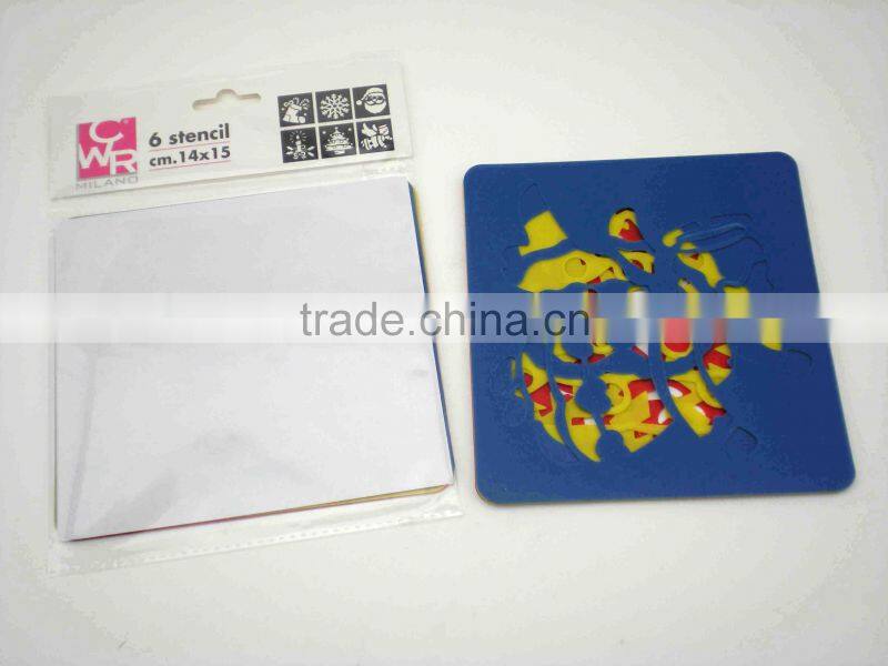 Christmas coffee stencils set