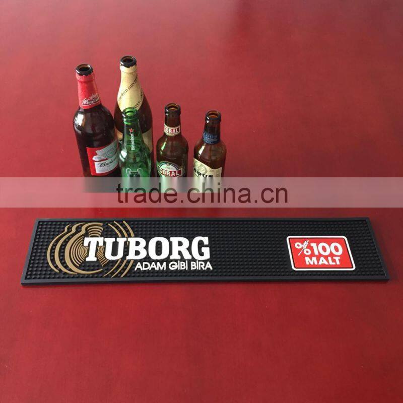 hot Promotional PVC Bar Mat With 3D Logo Bar Mat