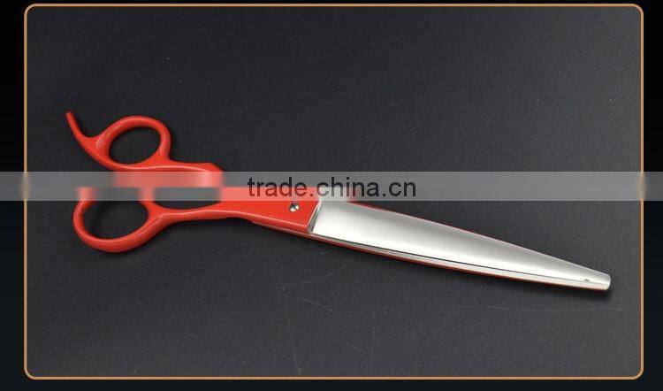 QJ-JP44 red pet grooming scissors, high quality dog cleaning grooming scissors