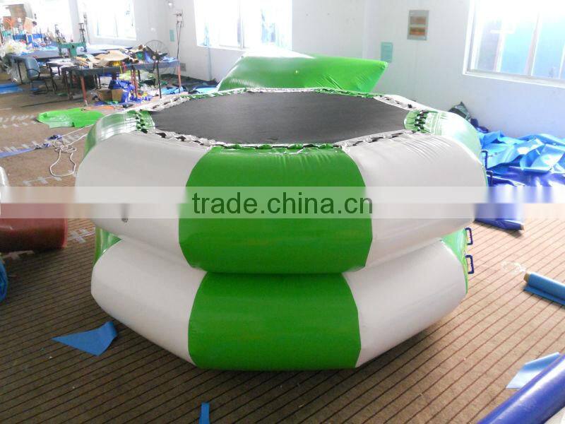 Custom PVC Bouncer Inflatable water Trampoline Children and Adults Water Fun Toy