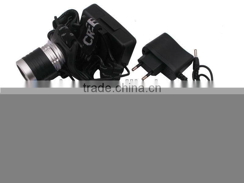 LL-6631 XML-XPE LED 3-Mode 1800LM High Powerful Rechargeable LED Headlamp