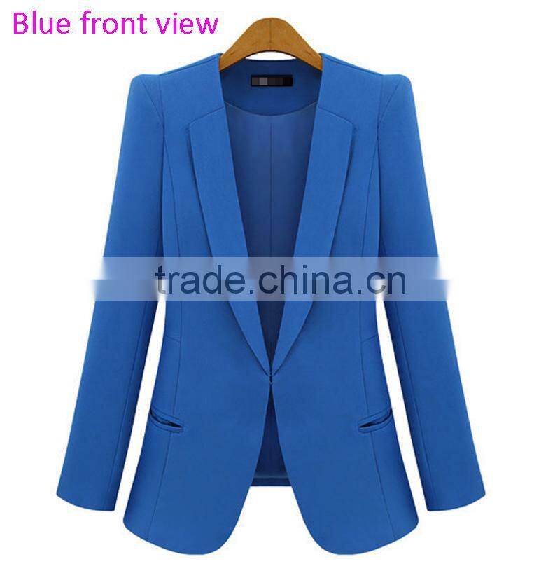 2016 Wholesale Slim Leisure Ladies Blazers Designs for Women