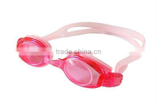 Fashion silicone sport waterproof near sighted swim glasses