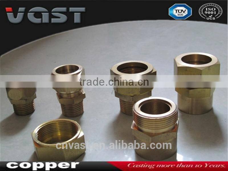 Brass ftttings male straight with compression end