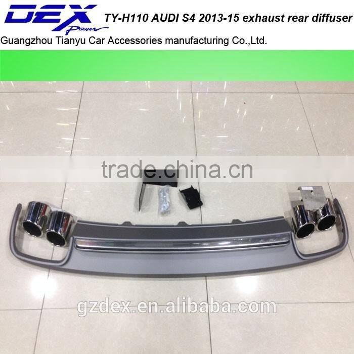 Auto body parts rear diffuser with exhaust tip for a~udi s4 2009-12