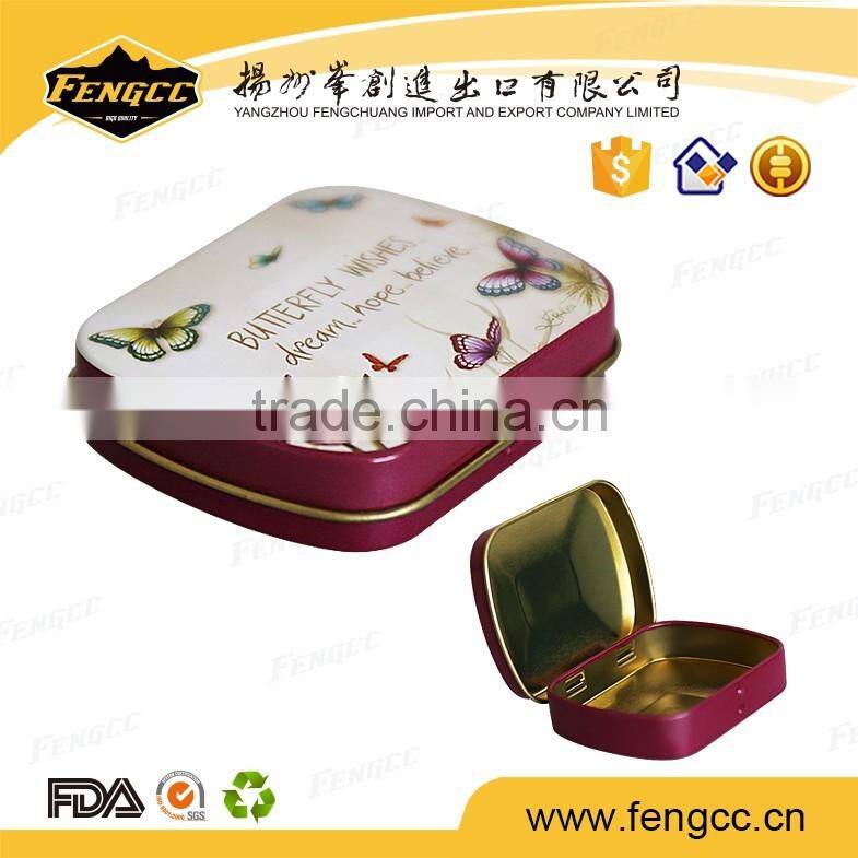 food grade customized plain mini lunch tin box