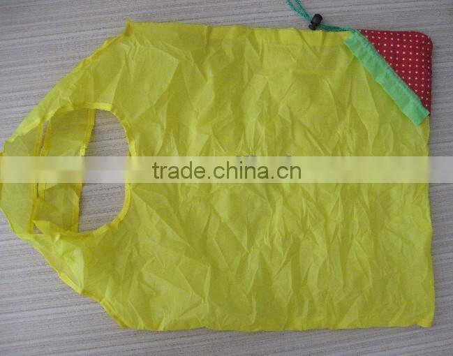 Custom 190T polyester tote promotional gift starwberry shopping bag