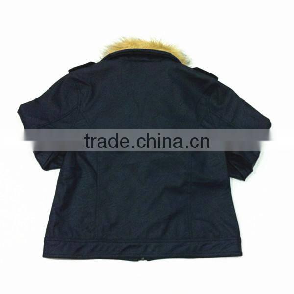 2015 New Fashionable Fur Leather Jacket