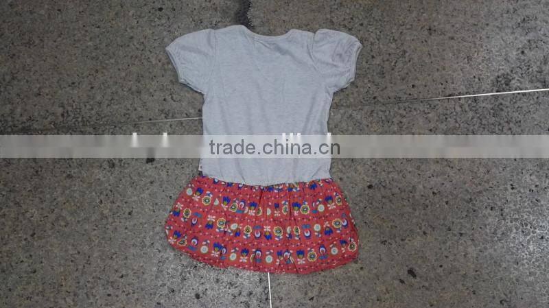 Yiwu stocks lots girl's high quality bubble dress