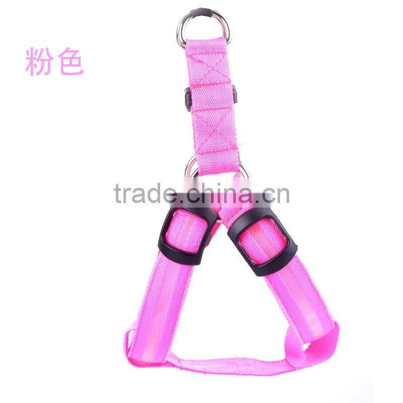 HFR-TL02 The pet luminous dog rope toy harness LED light
