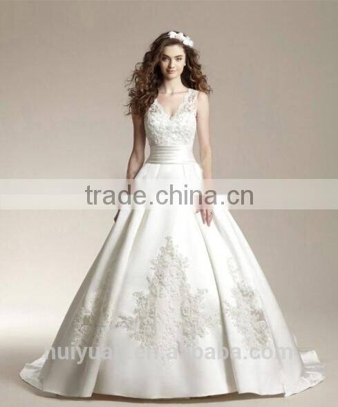 light pink ball gown cap sleeve decent wedding dress