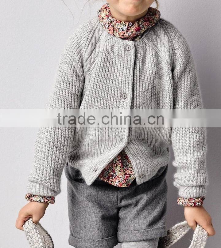High Quality Winter Cardigan 2017 New Gesigns Kids Sweater For Girls (BKNB28)