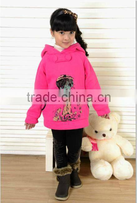 Hot Sale Winter Young Girls Coats Children's Sheepskin Coats