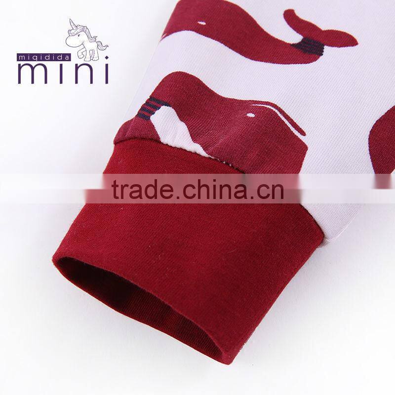 MIQIDIDA kids clothes manufacturer autumn style round animal print baby clothes wholesale price