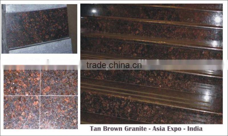 Tan Brown Granite Surface Polished / Honed /