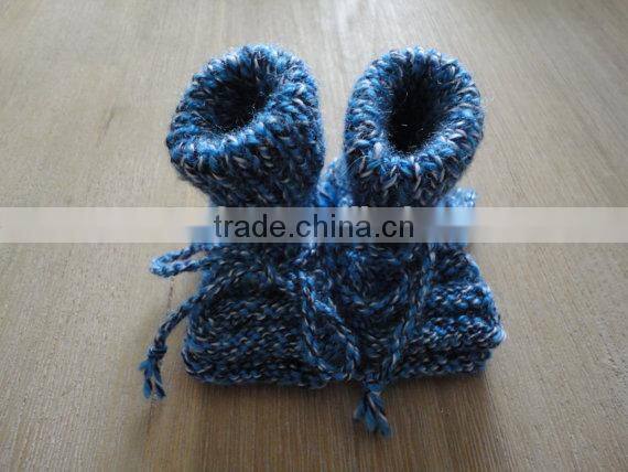 Cute Baby Shoes Crochet Woolen Warm Shoes Winter Infant Toddlers Indoor Knitted Shoes